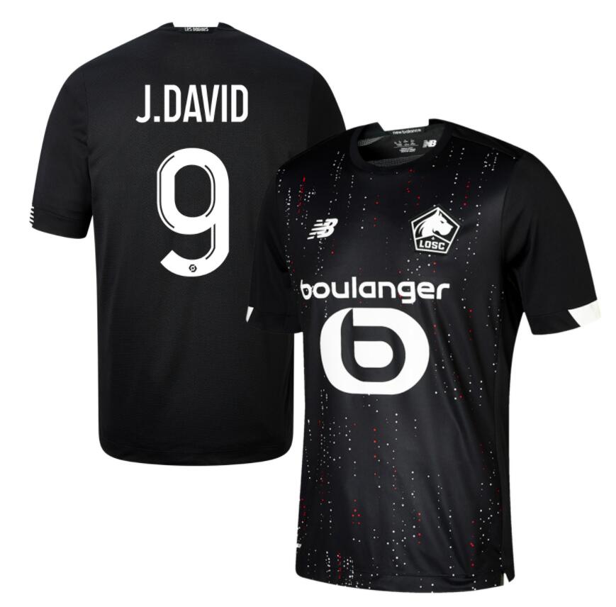 LOSC Lille Away Kit Soccer Jersey J.DAVID #9 2020/21